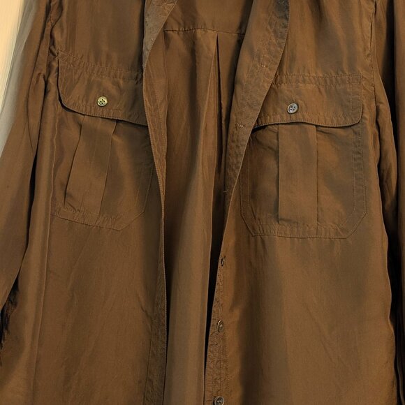 Banana Republic all silk utility shirt - Picture 2 of 9
